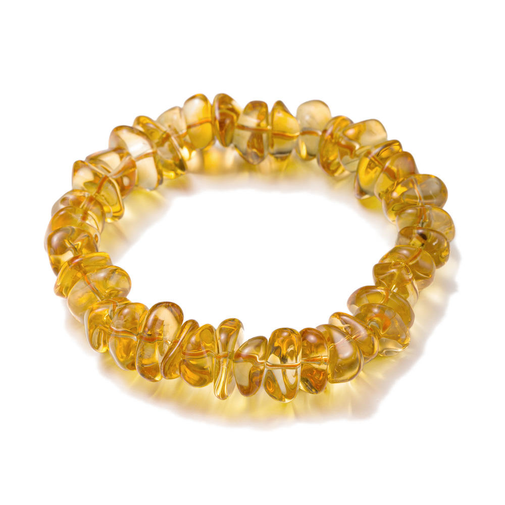 B5/T5-Citrine Irregular Beaded Bracelet – Natural Quartz Stone Stretch Bracelet