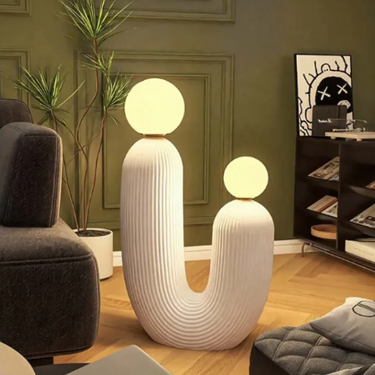 Italian Design Hand-Crafted Cactus Floor Lamp