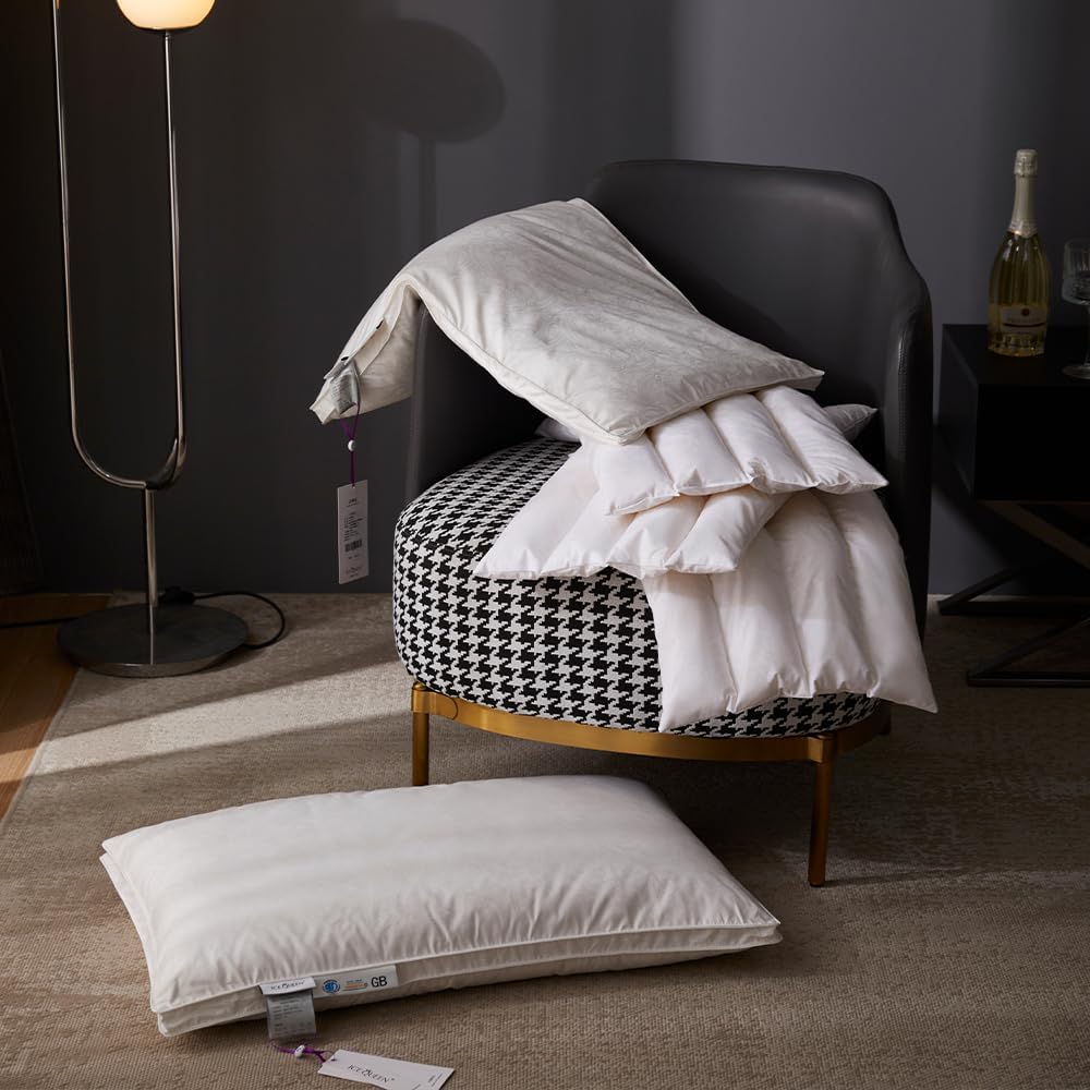3-in-1 Adjustable White Goose Down Pillow,Goose Down Pillow,White,20 * 30 inches